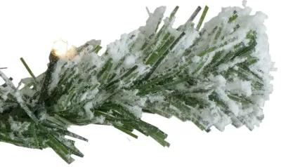 6.5' Pre-Lit Full Flocked Somerset Spruce Artificial Christmas Tree - Clear Lights