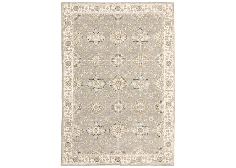 Andorra 1'10" x 3'2" Grey Rug