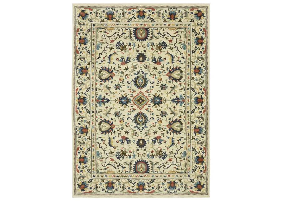 Francesca 5'3" x 7'6" Ivory Rug