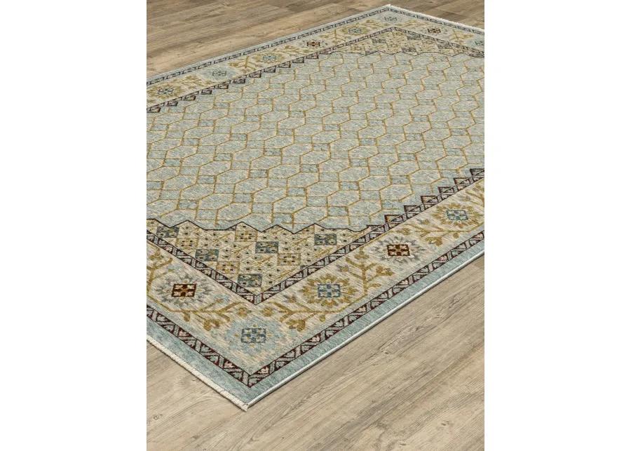 Capella 2'3" x 7'6" Blue Rug