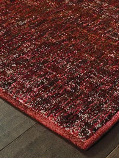 Atlas 2'6" x 12' Red Rug