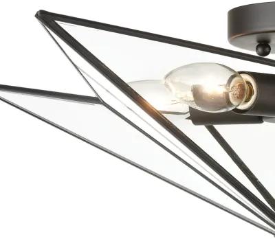 Moravian Star 21'' Wide 5-Light Flush Mount