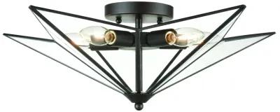 Moravian Star 21'' Wide 5-Light Flush Mount