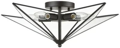 Moravian Star 21'' Wide 5-Light Flush Mount