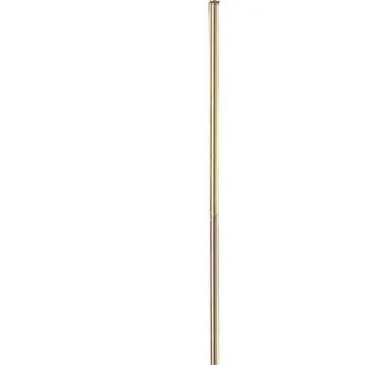 150 Watt Metal Floor Lamp with Swing Arm and Fabric Conical Shade, Gold-Benzara