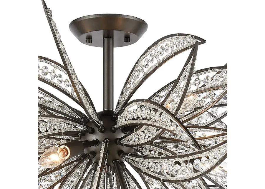 Naples 35'' Wide 8-Light Semi Flush Mount