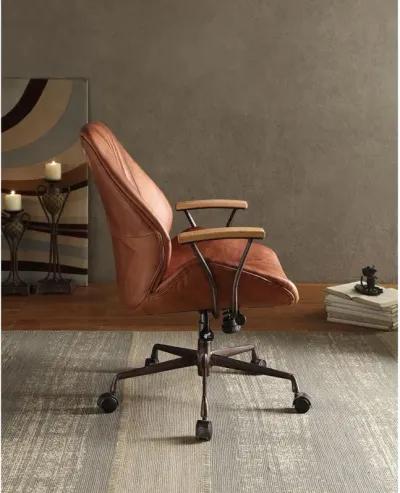 Hamilton Office Chair In Cocoa Top Grain Leather