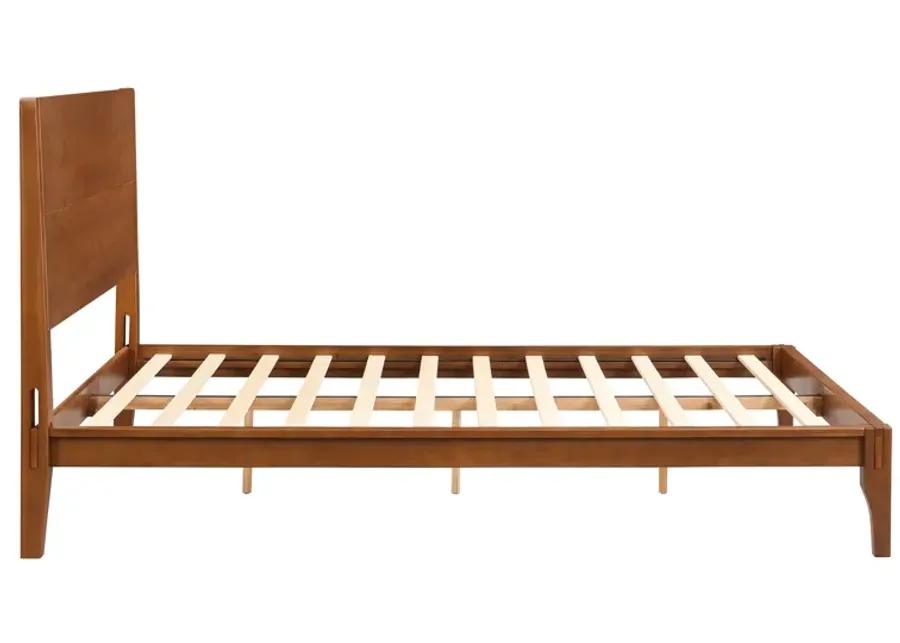 Merax Modern Bamboo Platform Bed with Headboard