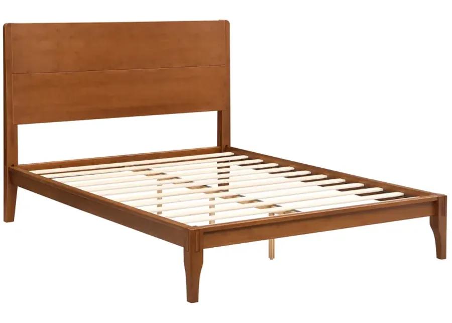 Merax Modern Bamboo Platform Bed with Headboard