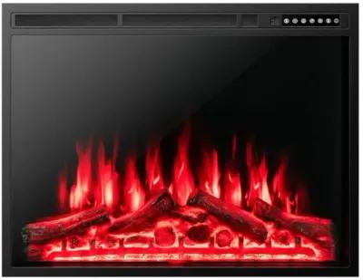 Hivvago 34/37 Inch Electric Fireplace Recessed with Adjustable Flames 34 inches