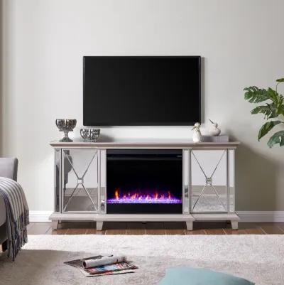 Kandel Mirrored Color Changing Fireplace