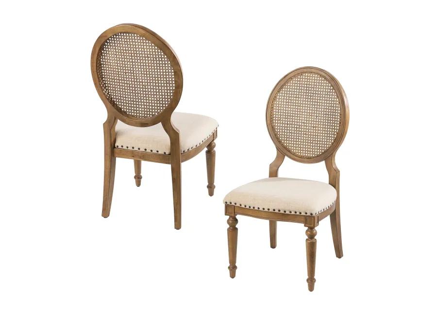 Kippview Upholstered Dining Chairs 2pc Set