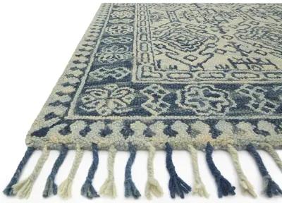 Zharah ZR09 Mist/Blue 2'6" x 7'6" Rug