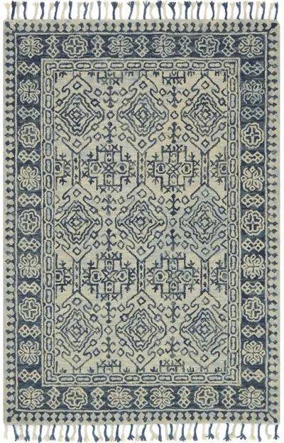 Zharah ZR09 Mist/Blue 2'6" x 7'6" Rug