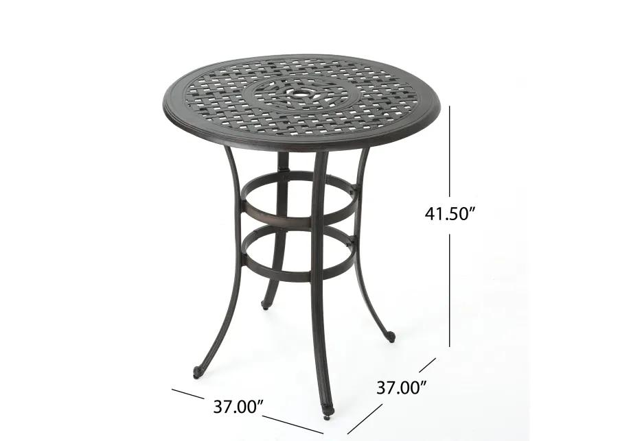 ALFRESCO 37” ROUND BAR TABLE