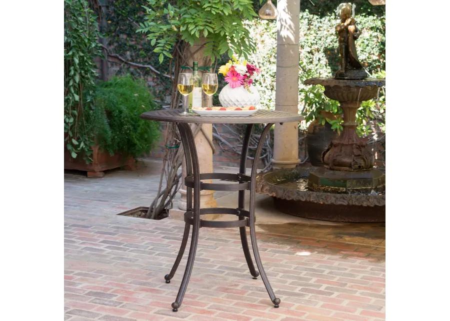 ALFRESCO 37” ROUND BAR TABLE