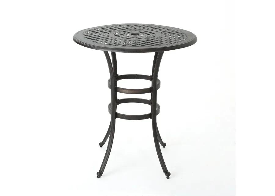 ALFRESCO 37” ROUND BAR TABLE