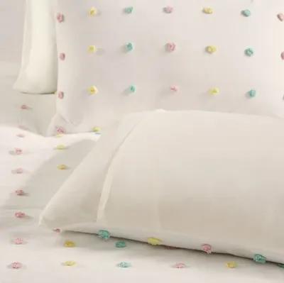 Gracie Mills Caius Playful Elegance Cotton Jacquard Pom Pom Comforter Collection