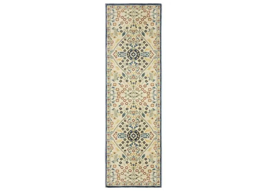 Francesca 2'3" x 7'6" Ivory Rug