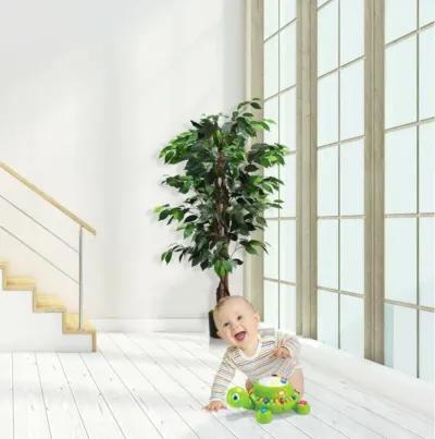 Hivvago 4 Feet In/Outdoor Trunks Artificial Ficus Silk Tree