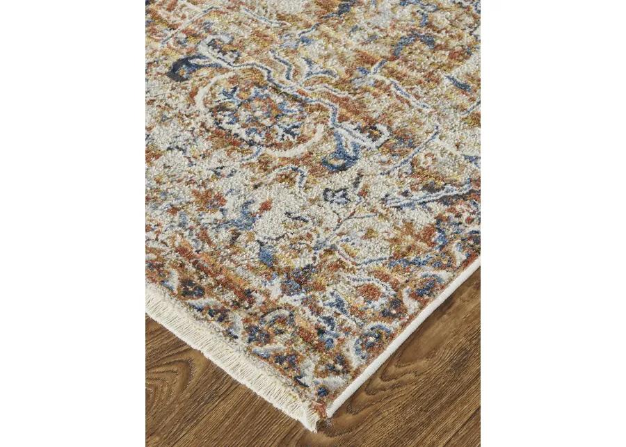 Kaia 39HVF Tan/Ivory/Orange 9'8" x 12'8" Rug