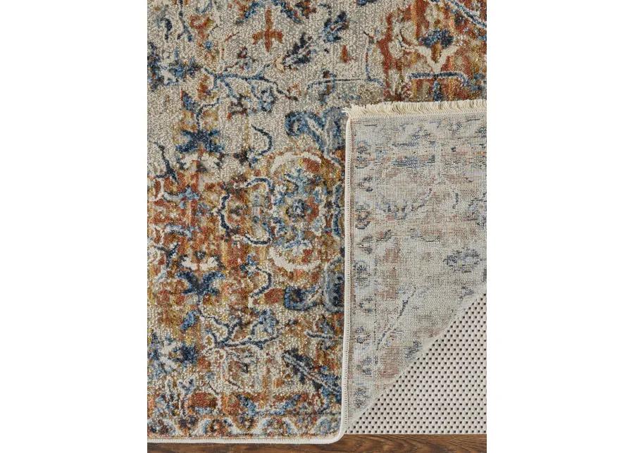 Kaia 39HVF Tan/Ivory/Orange 9'8" x 12'8" Rug