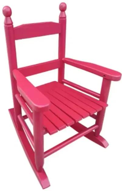 Children's rocking rose red chair- Indoor or Outdoor -Suitable for kids-Durable