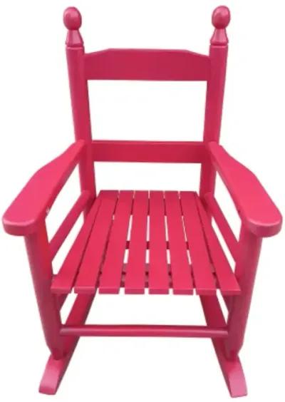 Children's rocking rose red chair- Indoor or Outdoor -Suitable for kids-Durable