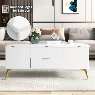 Merax Modern Lift Top Coffee Table with Drawer