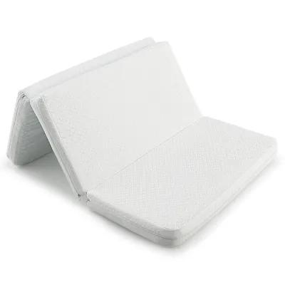 Tri-fold Pack and Play Mattress Topper Mattress Pad with Carrying Bag