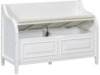 Merax Multifunctional Storage Bench with Safety Hinge