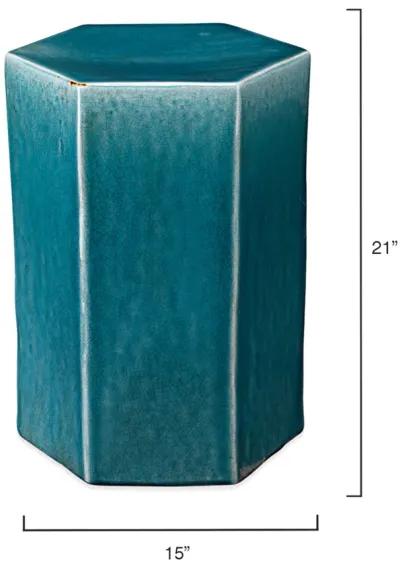 Porto Ceramic Azure Side Table-Large