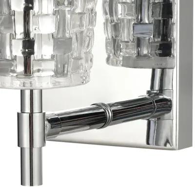 Lightweave 4.75'' Silver Wide 1-Light Sconce