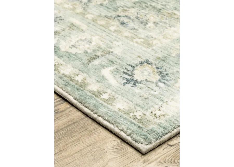 Savoy 5'3" x 7'3" Green Rug