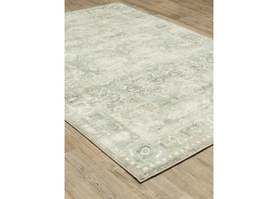 Savoy 5'3" x 7'3" Green Rug