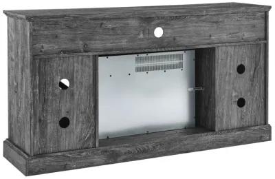 60 Inch Electric Fireplace Entertainment Center With Door Sensor- Rustic Oak