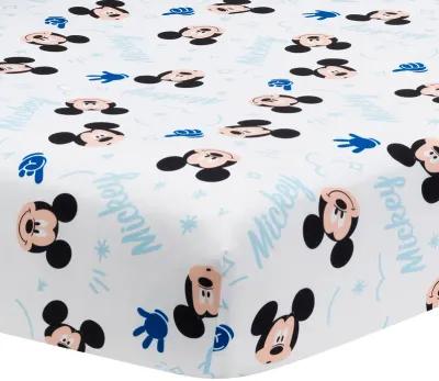 Lambs & Ivy Disney Baby Forever Mickey Mouse 3-Piece Blue Crib Bedding Set