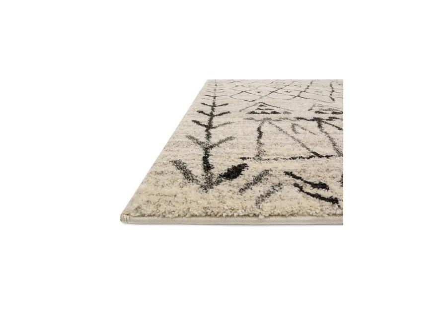 Emory EB09 Black/Ivory 3'10" x 5'7" Rug