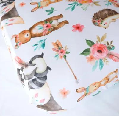 Super Soft Fitted Crib Sheet - Woodland Tribe