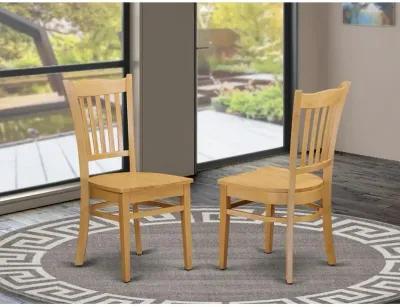 Groton Dining Chair With Wood Seat In Black Finish, Set of 2