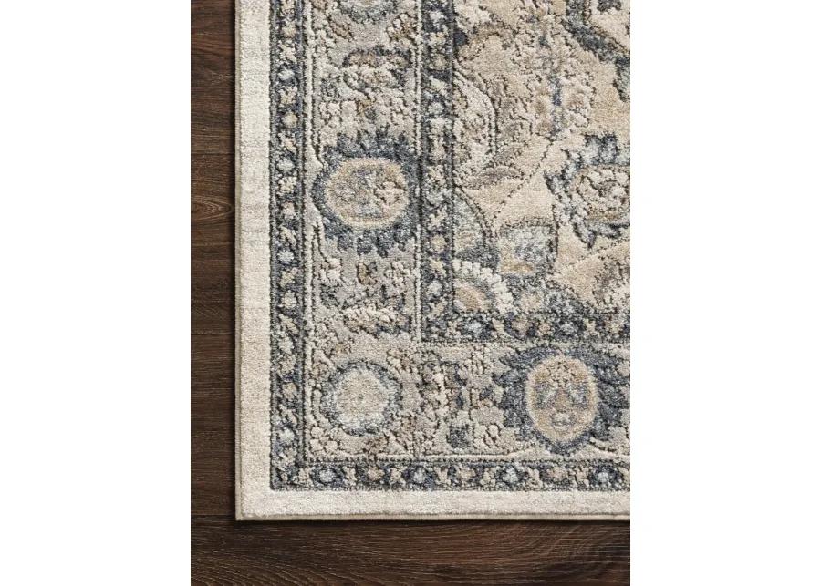 Teagan TEA01 Natural/Light Grey 3'4" x 5'7" Rug