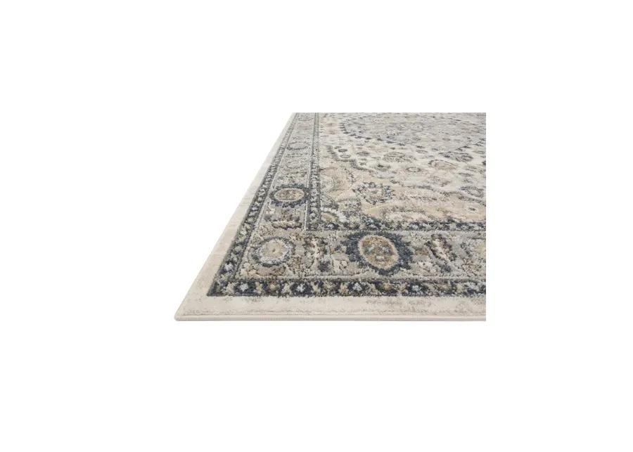 Teagan TEA01 Natural/Light Grey 3'4" x 5'7" Rug