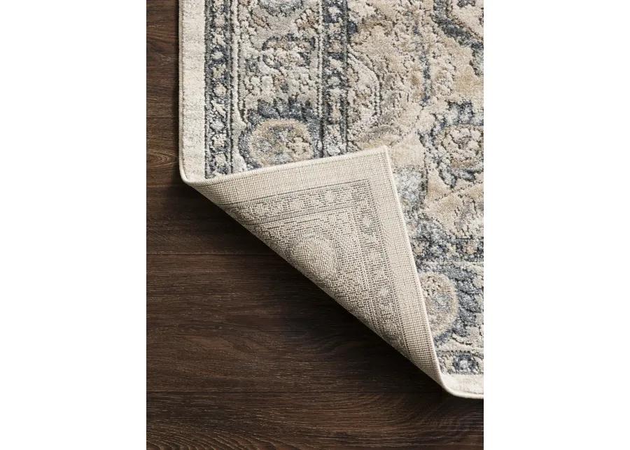 Teagan TEA01 Natural/Light Grey 3'4" x 5'7" Rug