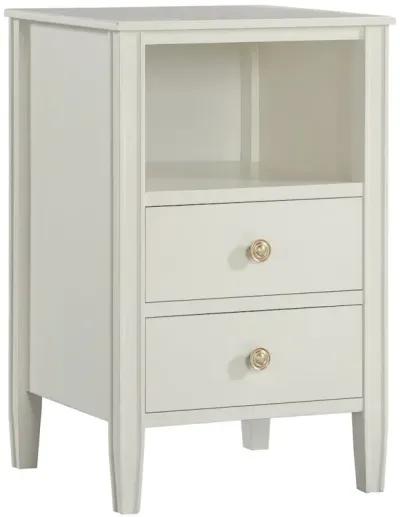 Comfort Pointe Winsley 2-drawer storage Nightstand - Antique White