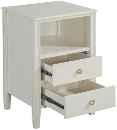 Comfort Pointe Winsley 2-drawer storage Nightstand - Antique White