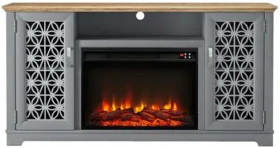 FESTIVO Farmhouse TV Stand with Electric Fireplace for up to 65" TVs