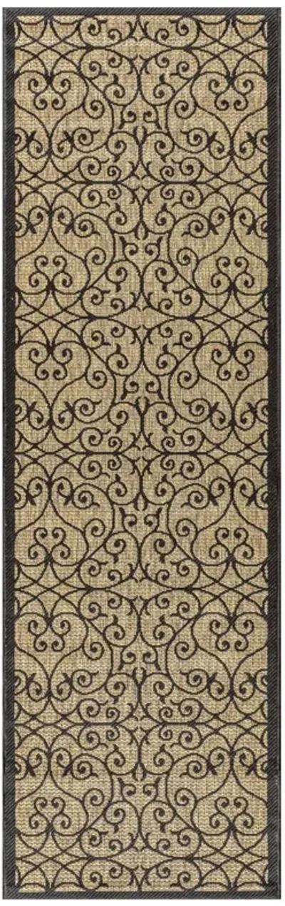 Madrid Vintage Filigree Textured Weave Indoor/Outdoor Area Rug