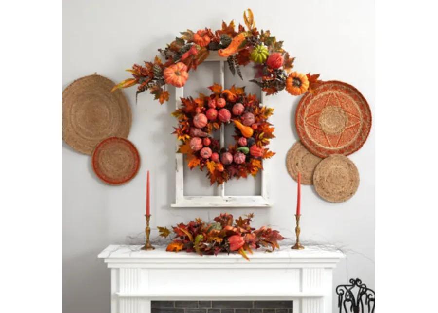 HomPlanti 28" Harvest Wreath