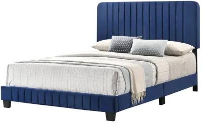 Lodi Navy Blue Queen Panel Bed