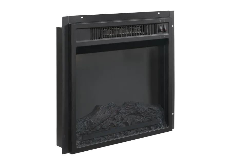 Camden 48" Corner Tv Stand W/Fireplace Black